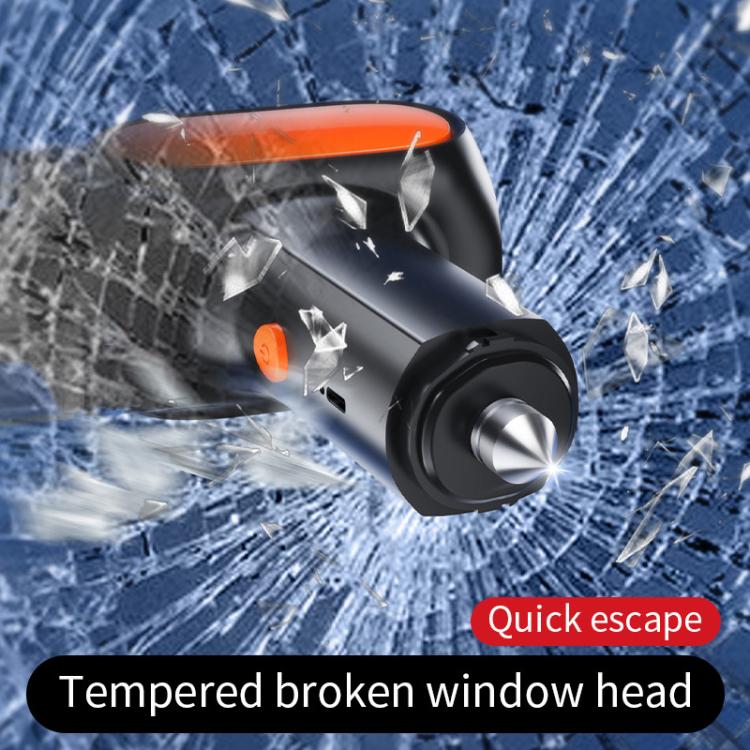 HD001 Portable Multifunctional Car Cordless Vacuum Cleaner Safety Hammer Suction Blower All In One Machine
