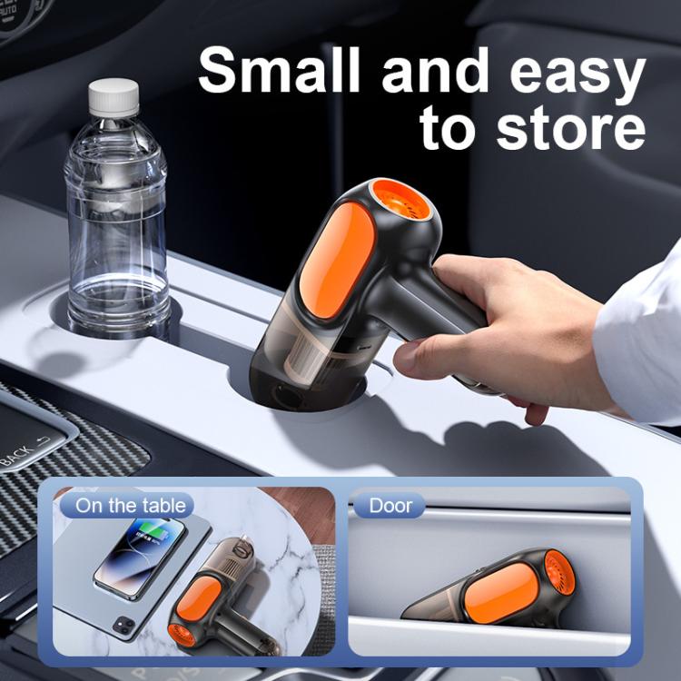 HD001 Portable Multifunctional Car Cordless Vacuum Cleaner Safety Hammer Suction Blower All In One Machine
