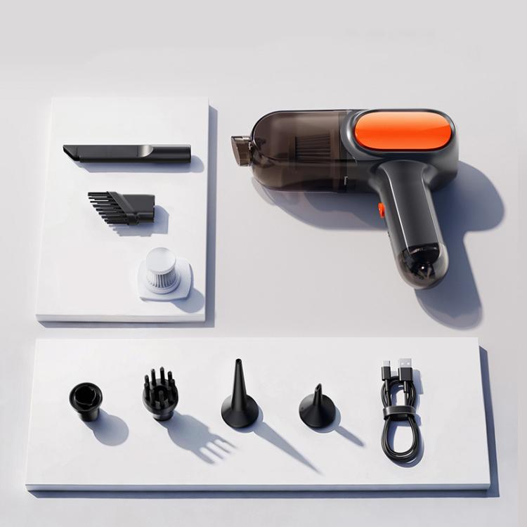 HD001 Portable Multifunctional Car Cordless Vacuum Cleaner Safety Hammer Suction Blower All In One Machine
