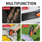 HD001 Portable Multifunctional Car Cordless Vacuum Cleaner Safety Hammer Suction Blower All In One Machine