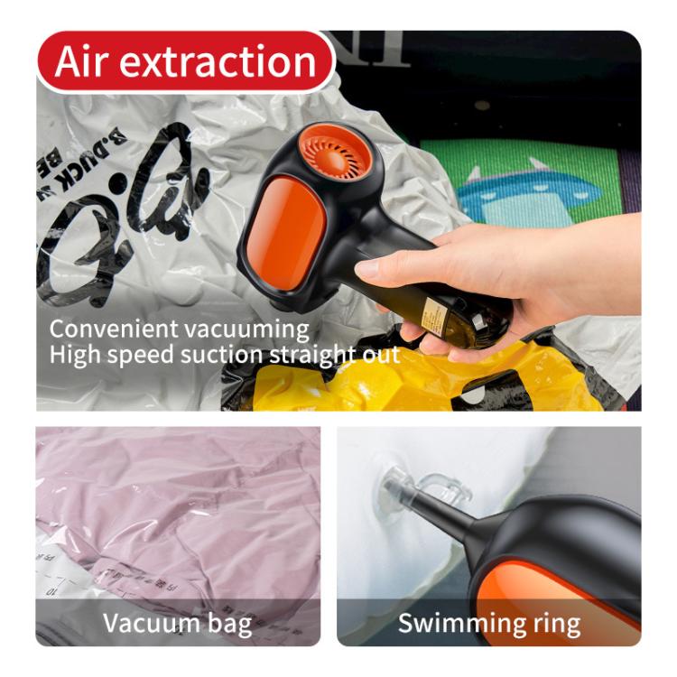 HD001 Portable Multifunctional Car Cordless Vacuum Cleaner Safety Hammer Suction Blower All In One Machine