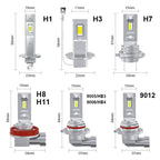 2pcs Mini 1:1 Direct Plug Car LED Headlight Bulb