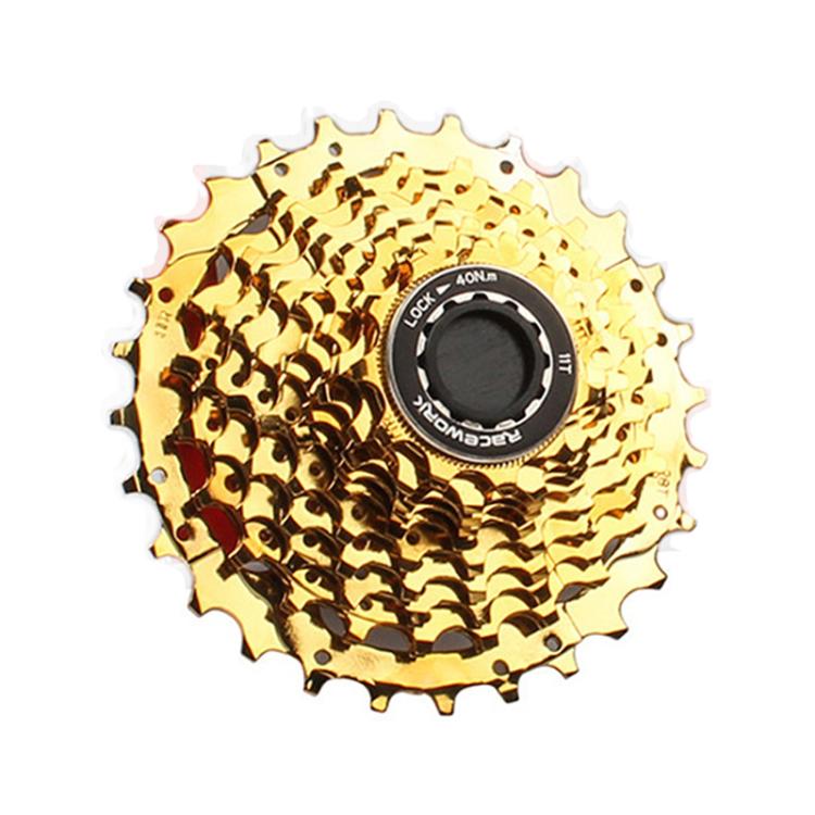 RACEWORK C0991A 11-speed Road Bicycle Cassette Flywheel — Gold 11-28T