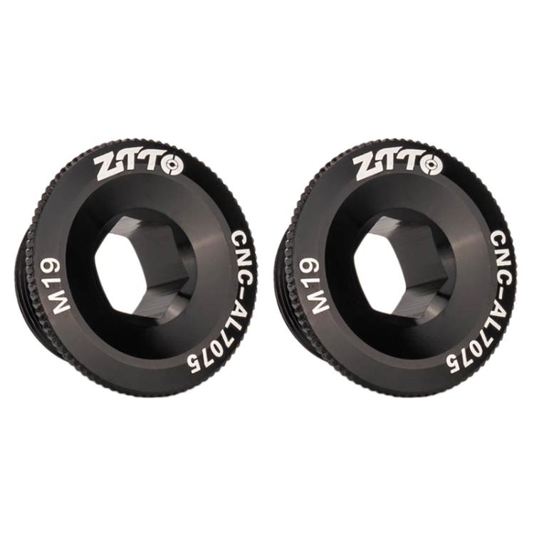 2pcs ZTTO Bicycle Aluminum Alloy Crank Cover Mountain Bike Crank Screws — M18 Blue