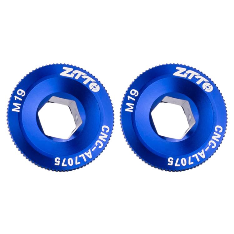 2pcs ZTTO Bicycle Aluminum Alloy Crank Cover Mountain Bike Crank Screws — M19 Red