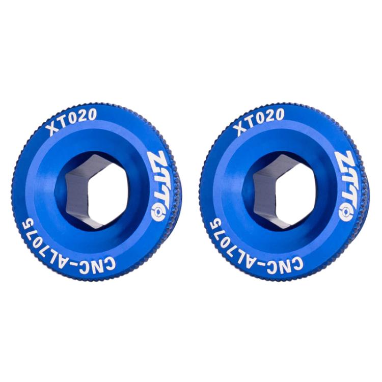 2pcs ZTTO Bicycle Aluminum Alloy Crank Cover Mountain Bike Crank Screws — M20 Red