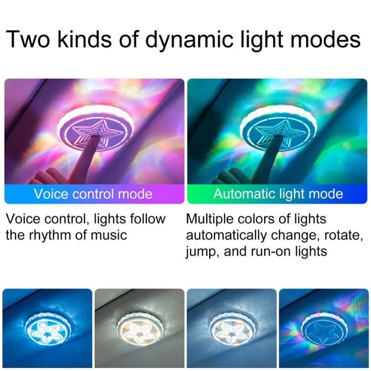 Car Roof Reading Decoration LED Colorful Atmosphere Light