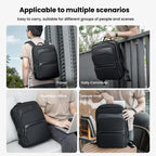 Men Expandable Waterproof Lightweight Laptop Backpack With Floating Zipper — view 6