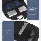 Men Expandable Waterproof Lightweight Laptop Backpack With Floating Zipper — view 8