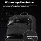 Men Expandable Waterproof Lightweight Laptop Backpack With Floating Zipper — view 11