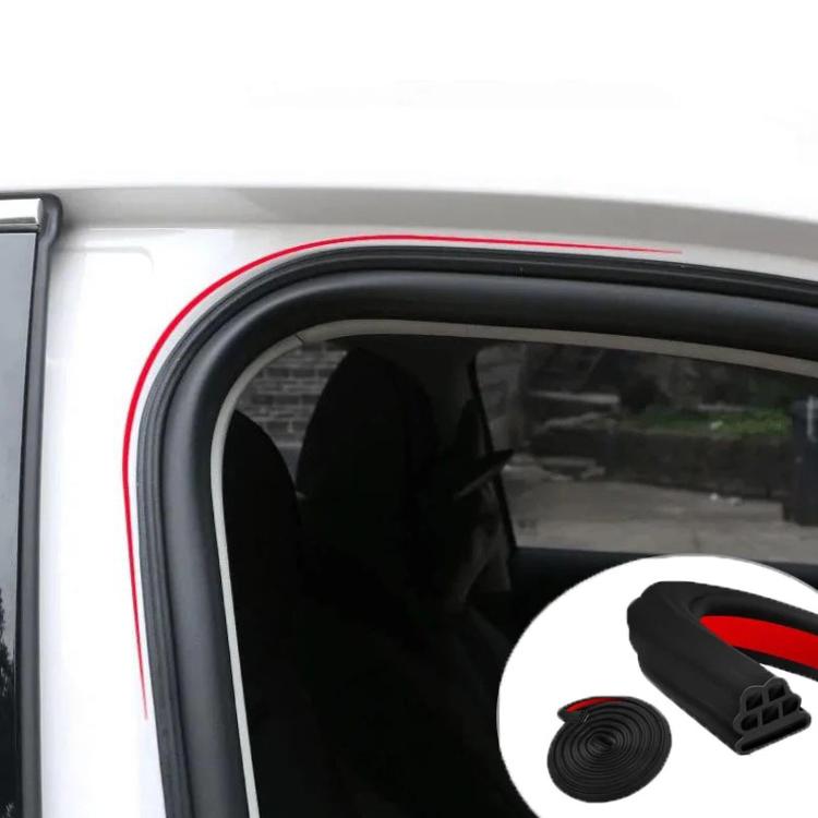 Three-layer Eight-hole Car Door Seam Waterproof Sealing Sound Insulation Strip