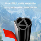 Truck Door Seam Large D Triangle Reinforced Waterproof Rubber Seal Strip