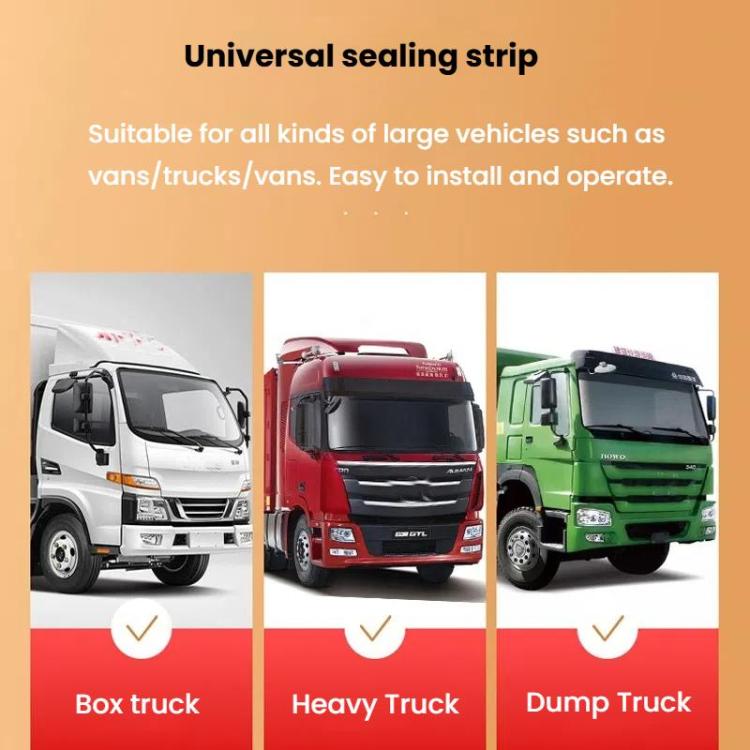 Truck Door Seam Large D Triangle Reinforced Waterproof Rubber Seal Strip
