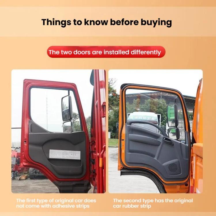 Truck Door Seam Large D Triangle Reinforced Waterproof Rubber Seal Strip