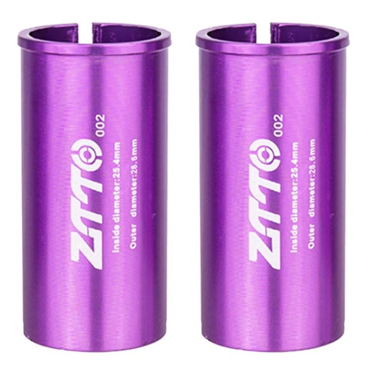 2pcs ZTTO Bicycle Seat Post Conversion Sleeve Reducer Cover — Black