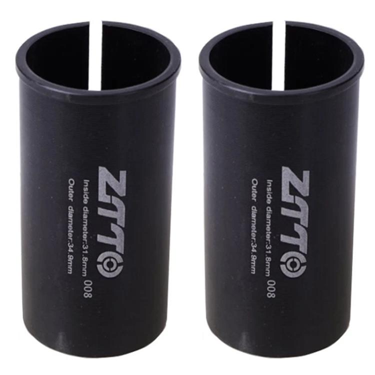 2pcs ZTTO Bicycle Seat Post Conversion Sleeve Reducer Cover — 31.8-34.9mm 008