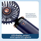 360-Degree Rotation Foldable Handheld Desk Fan Wall Mounted Rechargeable Portable Mini Fan — view 12