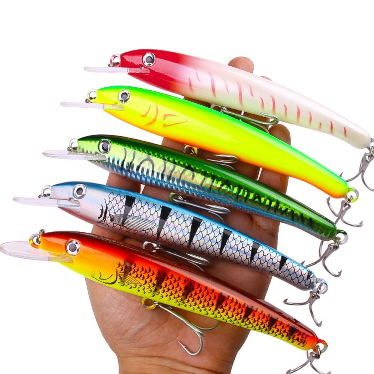 HENGJIA MI226 Deep Diving Mino False Bait Fishing Bionic Road Lure — view 15