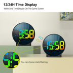 EDUP EH-8816 Simple Digital Electronic Clock Night Light Battery Plug-in Dual Power Mode Alarm Clock — view 6