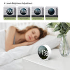 EDUP EH-8816 Simple Digital Electronic Clock Night Light Battery Plug-in Dual Power Mode Alarm Clock — view 9