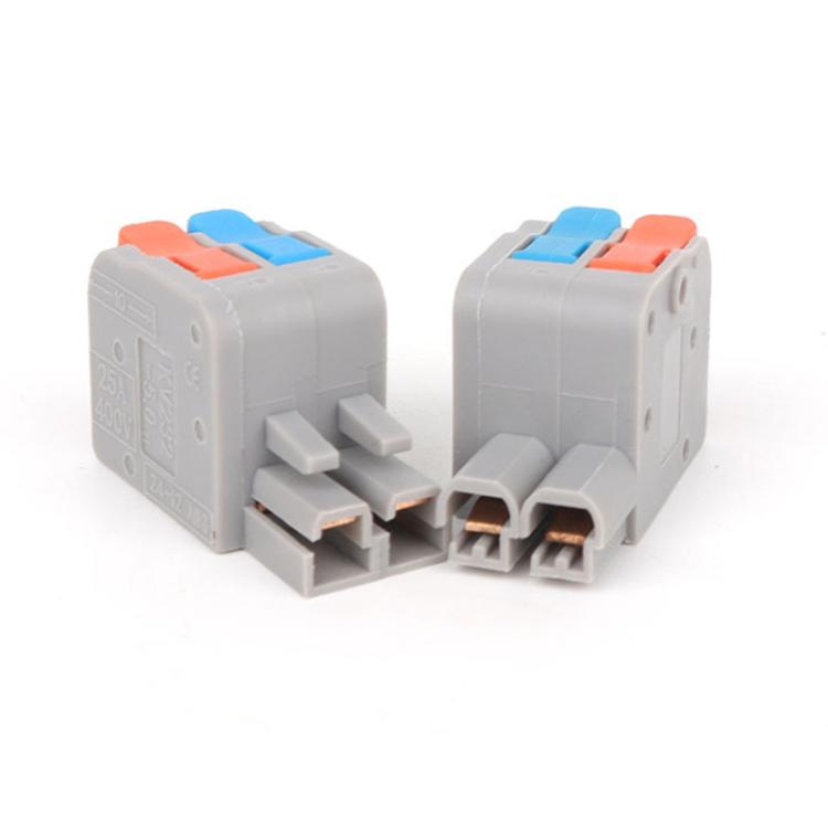 10pcs 2 In 2 Out Terminal Block Wire Push-on Quick Docking Snap Cap — KV232 2 In 2 Out