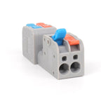 10pcs 2 In 2 Out Terminal Block Wire Push-on Quick Docking Snap Cap — view 4