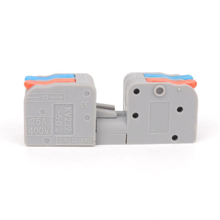 10pcs 2 In 2 Out Terminal Block Wire Push-on Quick Docking Snap Cap — view 5
