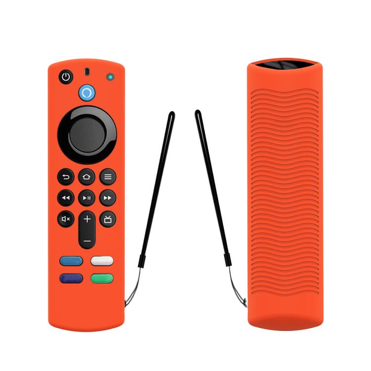 For Amazon ALEXA Voice Remote 3rd Gen Remote Control Silicone Protective Cover — Luminous White
