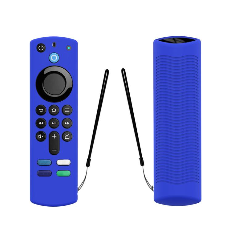 For Amazon ALEXA Voice Remote 3rd Gen Remote Control Silicone Protective Cover — Black