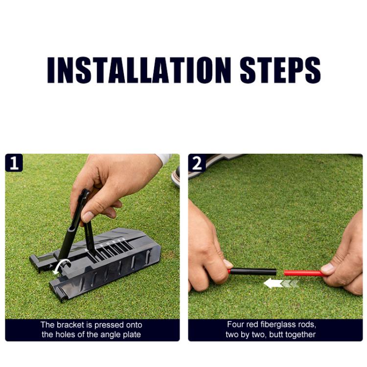 Golf Flat Swing Practice Angle Adjustment Corrector