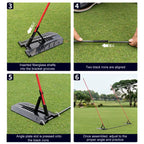Golf Flat Swing Practice Angle Adjustment Corrector