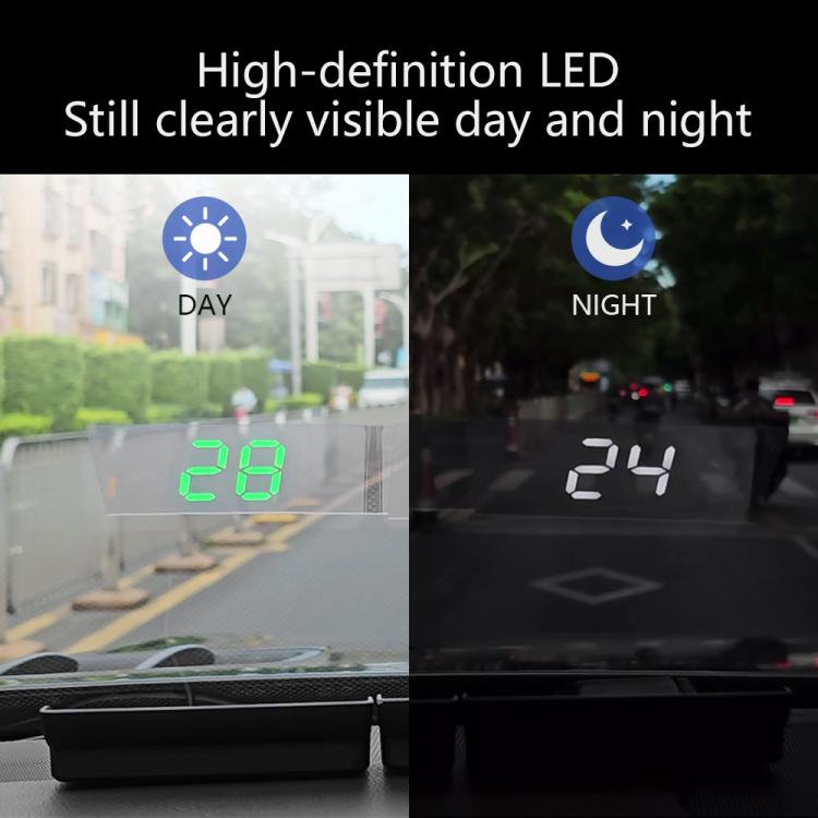 W1 Car HUD Head-up Display GPS Speedometer Speed Display