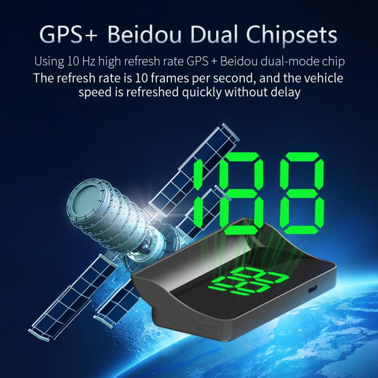 W1 Car HUD Head-up Display GPS Speedometer Speed Display