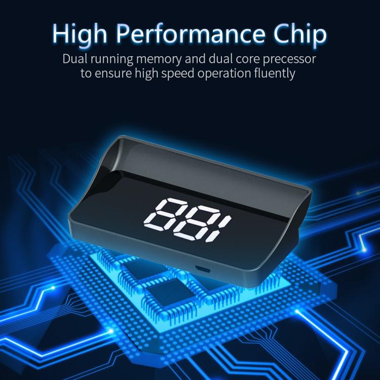 W1 Car HUD Head-up Display GPS Speedometer Speed Display