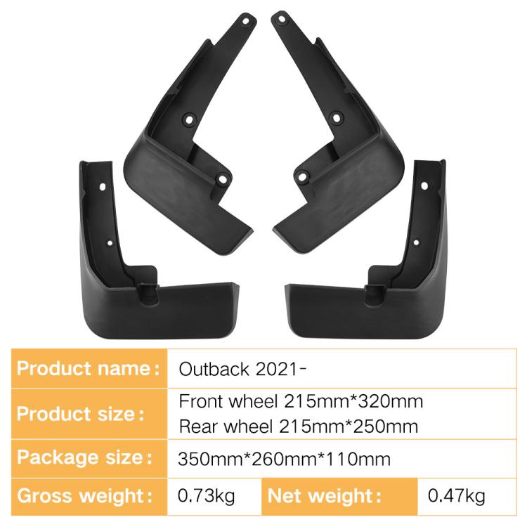 For 2021-2024 SUBARU Outback Car Tire Soft Fender — view 3