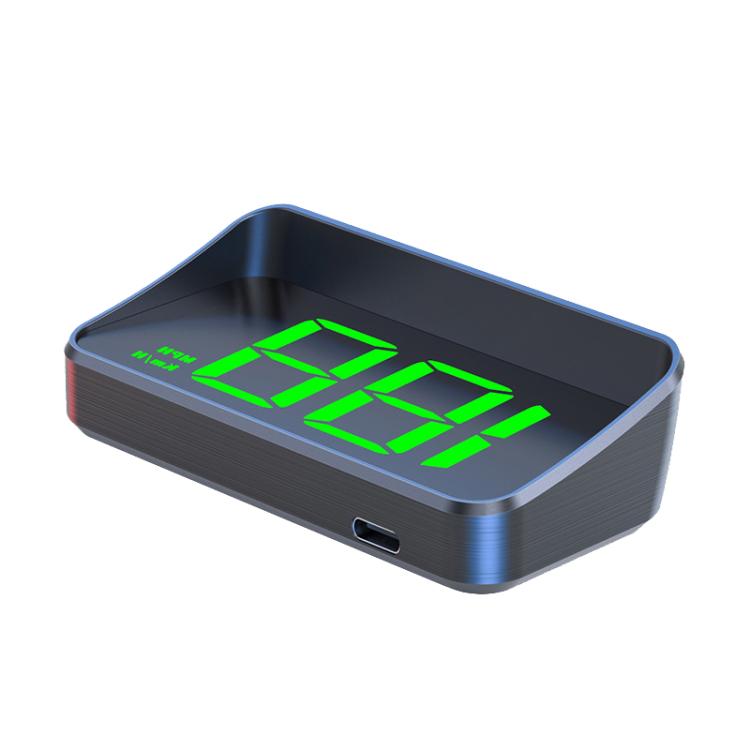 M2 Universal Cars HUD Head-up Display GPS HD Speedometer — White