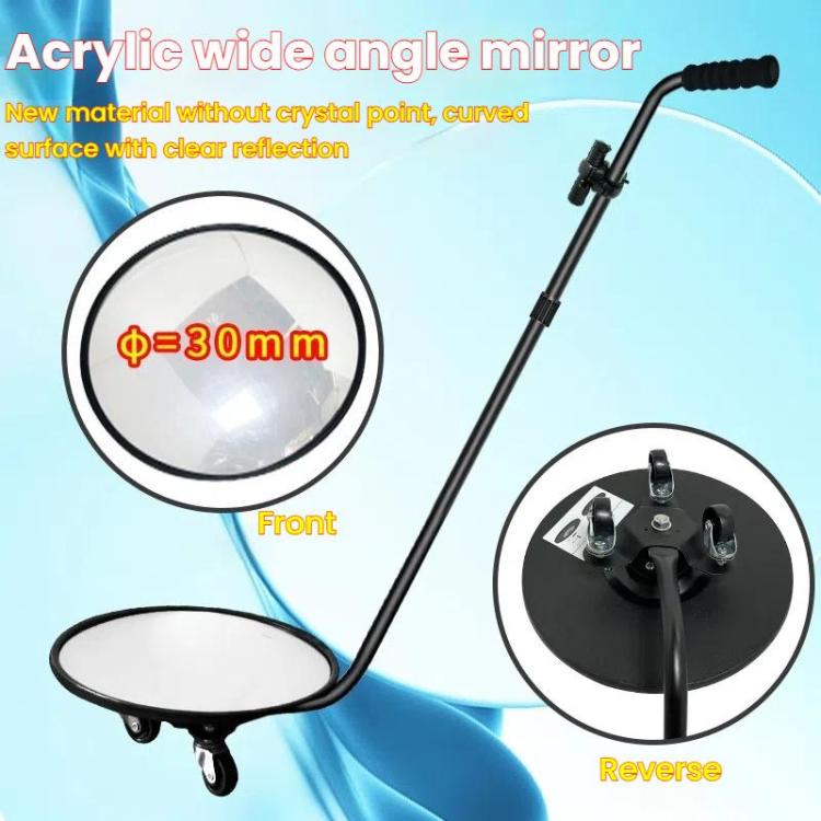 Retractable Pole Undercarriage Mirror Rotatable Undercarriage Inspection Reflector