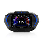 P24 Multifunctional Car HUD Head-up Display OBD+GPS Digital Speedometer Slope Meter