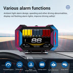 P25 Car HUD Head-up Display OBD+GPS LCD Multifunctional Instrument