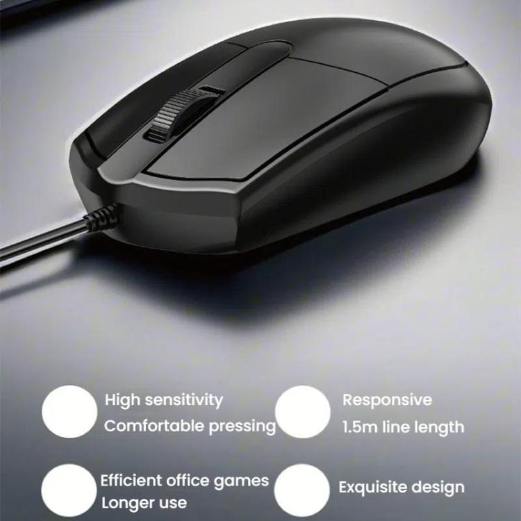 Chasing Leopard 316 1.5m Office Home Wired USB Optical Computer Mouse