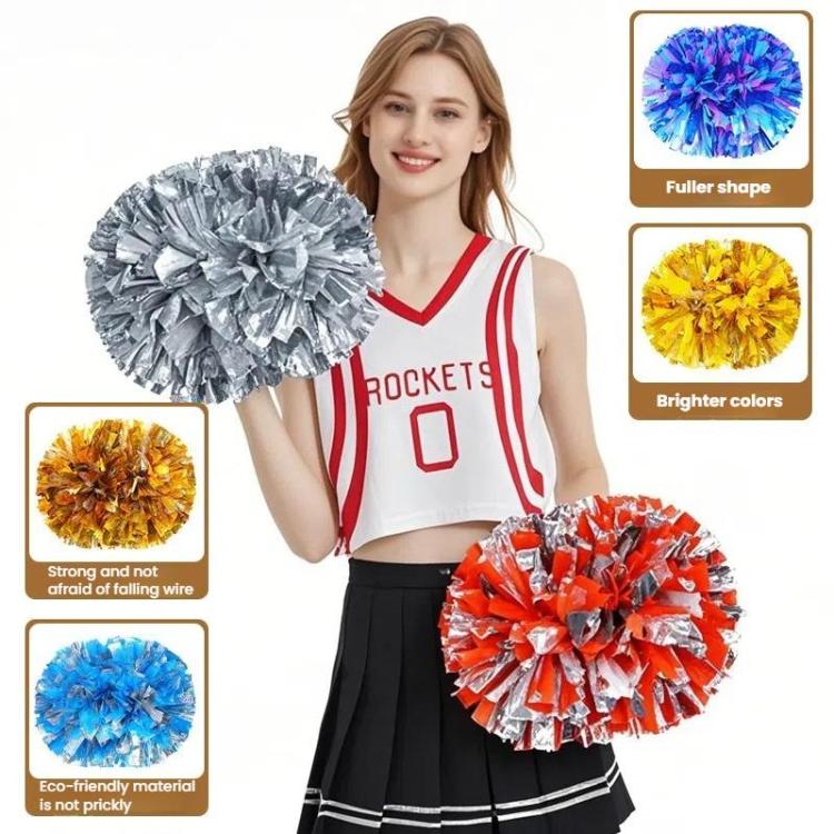 3pcs Cheerleading Pompoms Cheerleader Hand Shake Flower Ball Dance Performance Pompoms