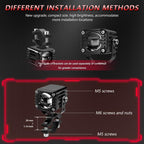40W Motorcycle Wired Switch Integrated Waterproof Demon Eye Spotlight