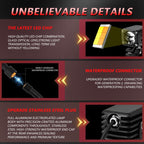 40W Motorcycle Wired Switch Integrated Waterproof Demon Eye Spotlight