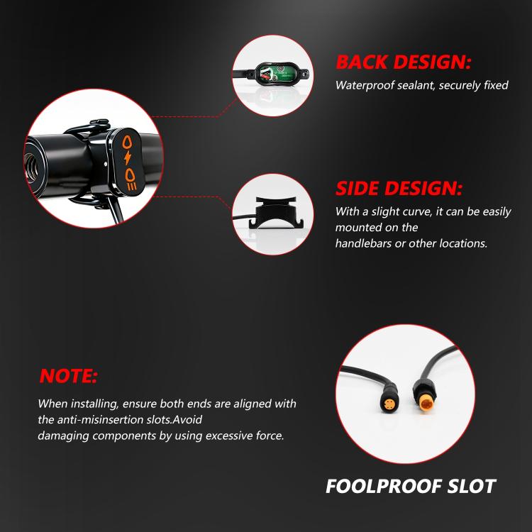 40W Motorcycle Wired Switch Integrated Waterproof Demon Eye Spotlight