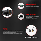 40W Motorcycle Wired Switch Integrated Waterproof Demon Eye Spotlight