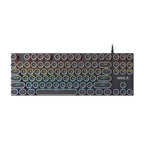 iMICE GK-800 87 Keys USB Wired RGB Round Keycap Mechanical Keyboard