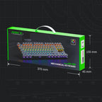 iMICE GK-800 87 Keys USB Wired RGB Round Keycap Mechanical Keyboard
