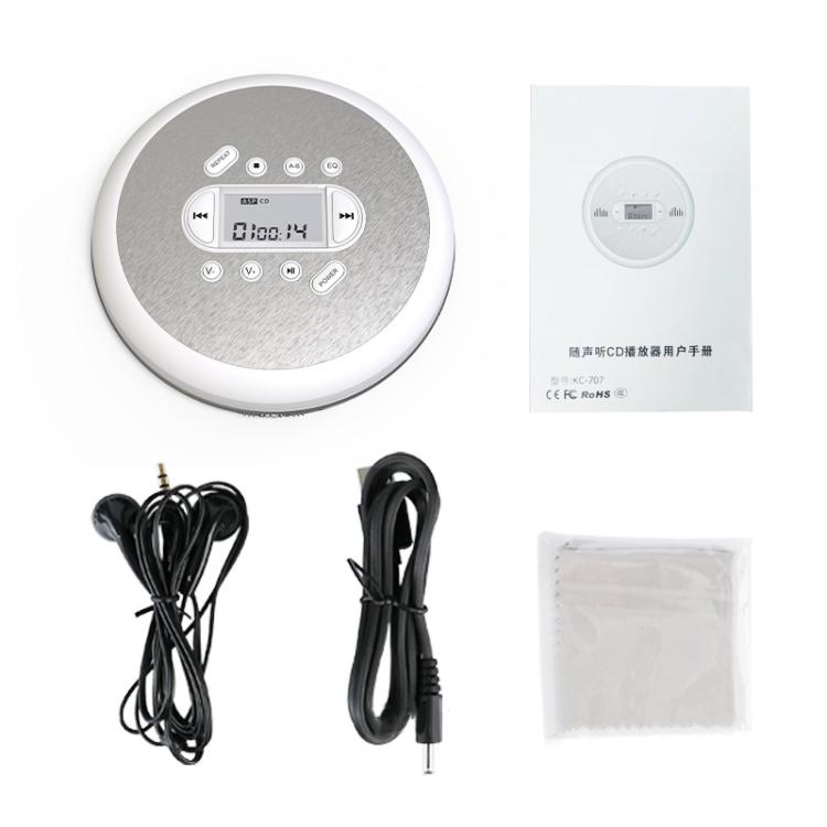 Kecag Mini Portable CD Player Walkman Study and Repeat Retro MP3 Music CD Player
