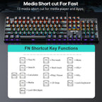 USB Wired RGB Mechanical Metal Gaming Keyboard