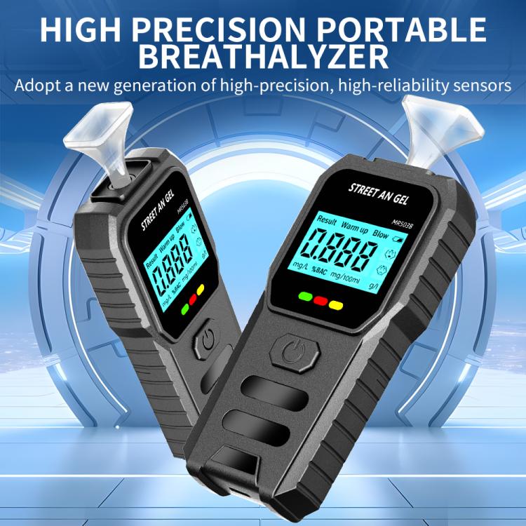 LCD Screen High-Precision Air-Blowing Dual-Purpose Alcohol Tester